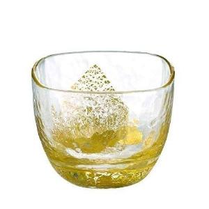 東洋佐佐木 日本八千代窯 江戶硝子 金箔方口冷酒杯65ml