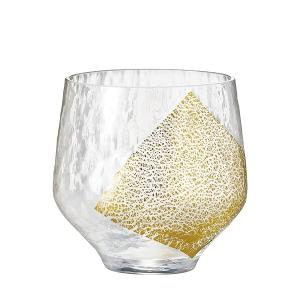 東洋佐佐木 日本八千代窯 江戶硝子 手工金箔冷酒杯260ml