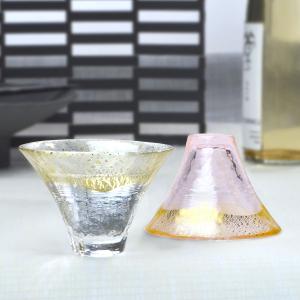 東洋佐佐木 木製禮盒 手工富士山冷酒杯二入組-金澈．金櫻