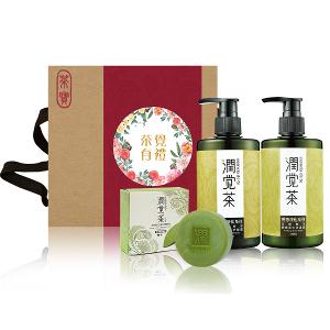 潤覺茶 茶樹綠茶輕感淨化控油禮盒3件組