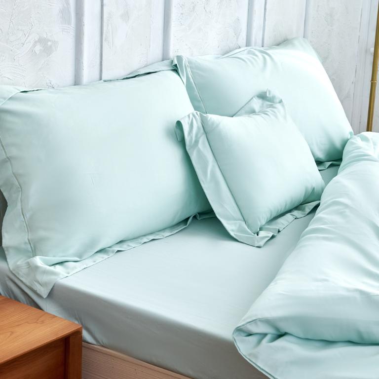 【莫蘭迪-湖】【床包/被套/枕套】埃及天絲棉 單人/雙人/加大/特大