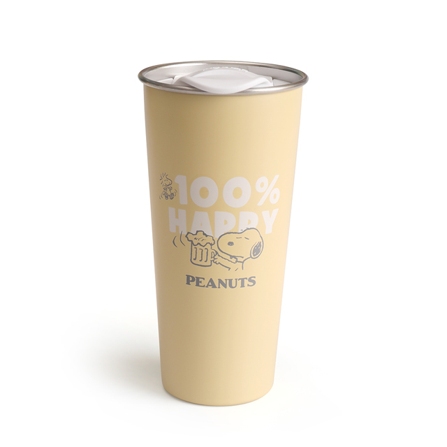 Peanuts史努比不鏽鋼保溫隨行杯(100%快樂)