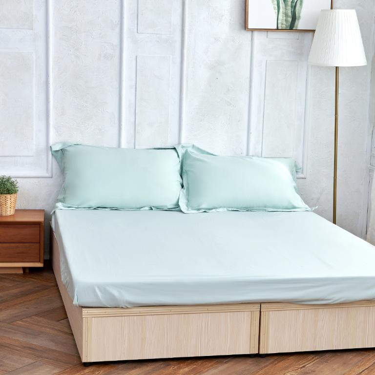 【莫蘭迪-湖】【床包/被套/枕套】埃及天絲棉 單人/雙人/加大/特大