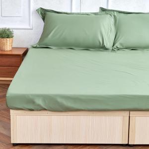 【大地系-墨綠】【床包/兩用被套/枕套】埃及棉500織 單人/雙人/加大/特大