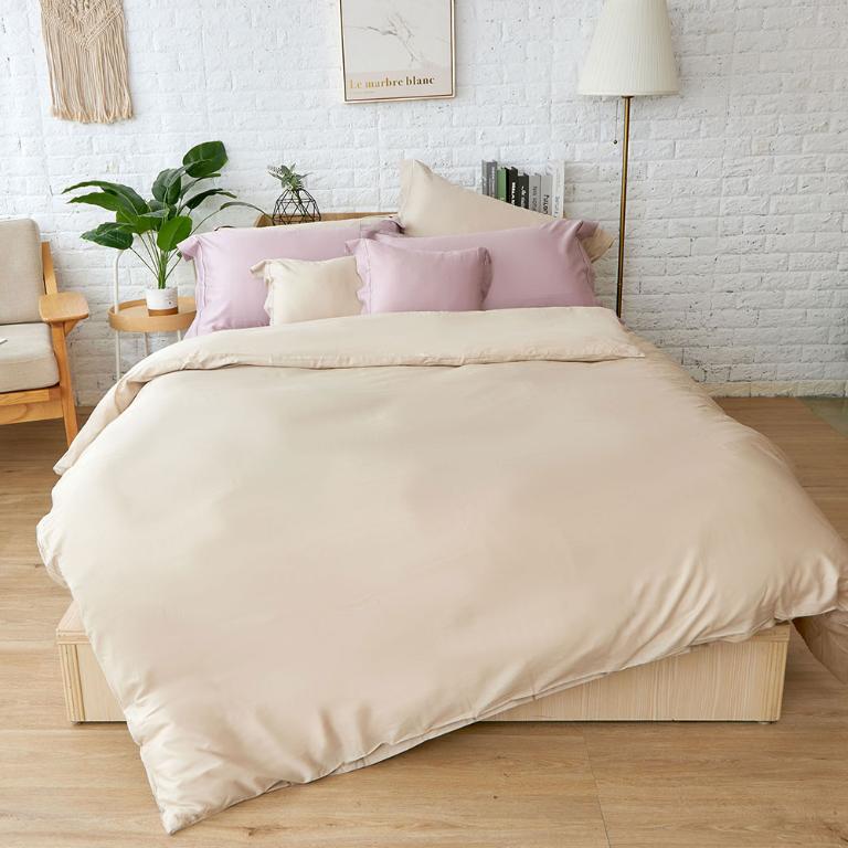 【莫蘭迪-沙】【床包/被套/枕套】埃及天絲棉 單人/雙人/加大/特大