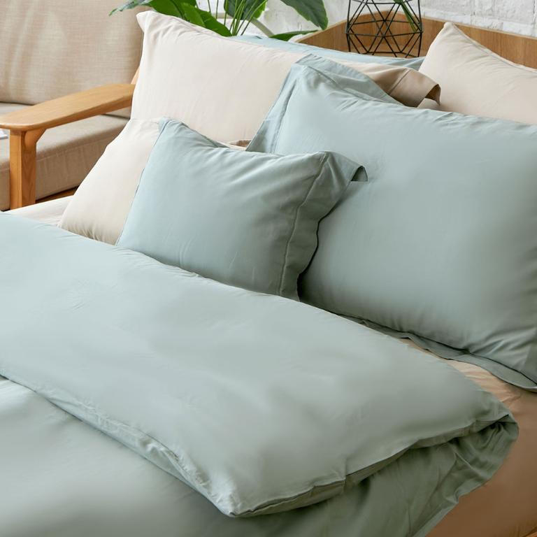 【莫蘭迪-綠】【床包/被套/枕套】埃及天絲棉 單人/雙人/加大/特大