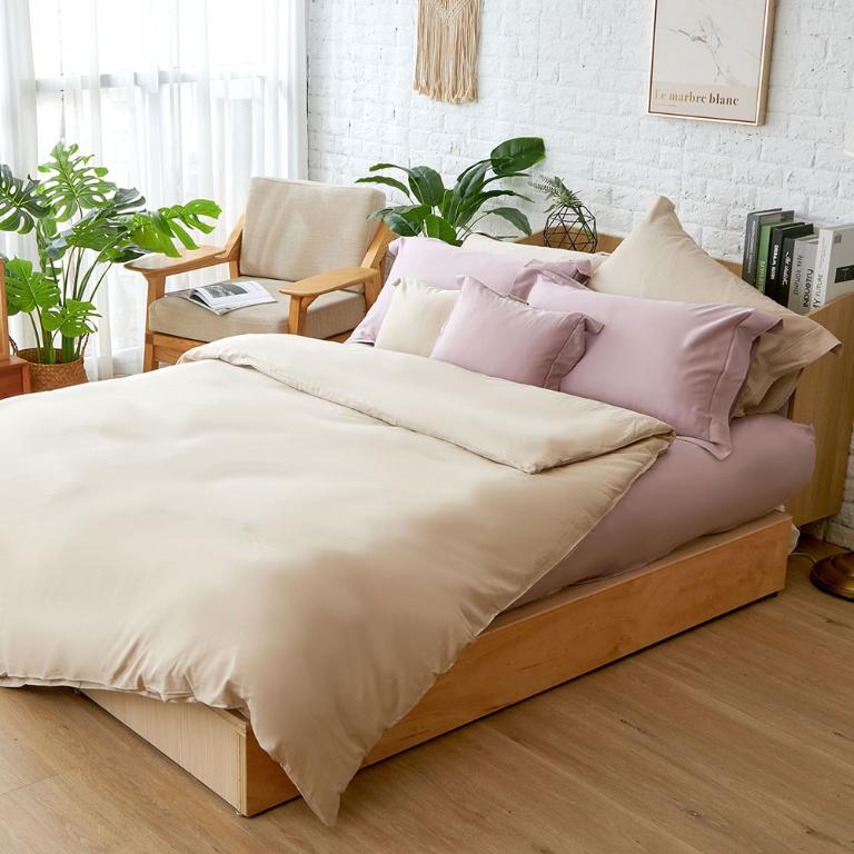 【莫蘭迪-沙】【床包/被套/枕套】埃及天絲棉 單人/雙人/加大/特大