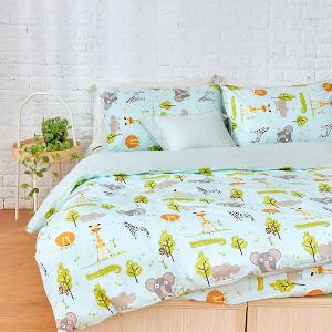 【馬達動物】【床組】埃及棉_單人/雙人/加大/特大