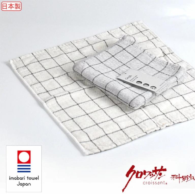 今治有機竹炭染、紅茶染方巾33x33公分