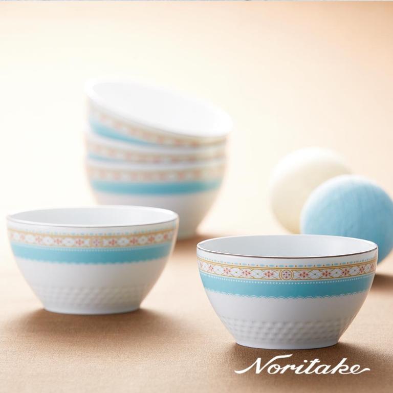 Noritake 夢幻海洋11cm五入碗組(原廠精裝禮盒)