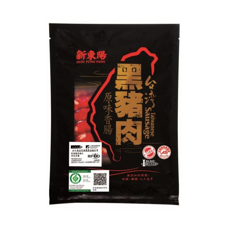 新東陽履歷黑豬肉香腸-原味