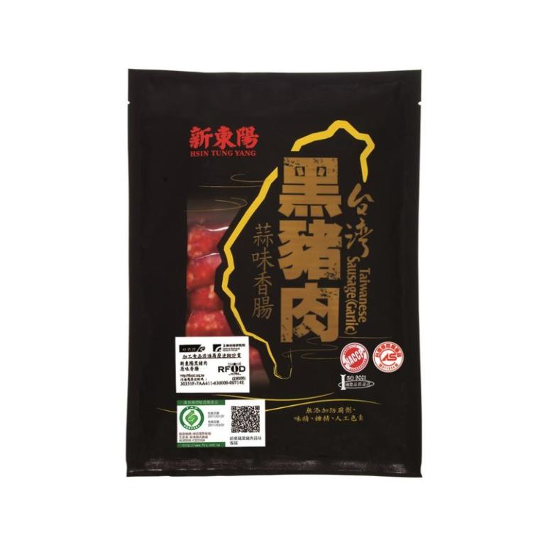 新東陽履歷黑豬肉香腸-蒜味