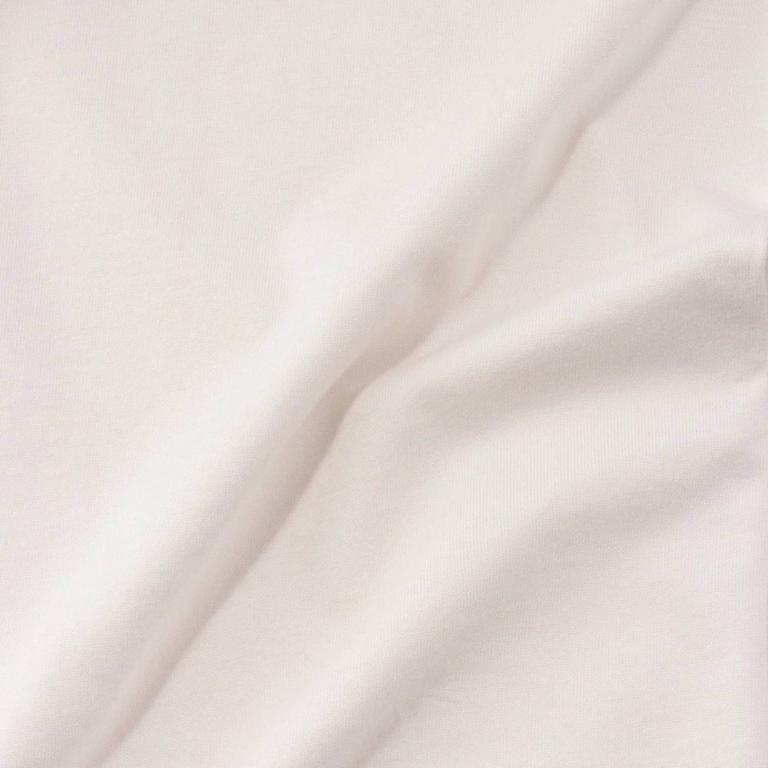 皇家有機純棉排釦 長袖長褲睡衣套裝_白色