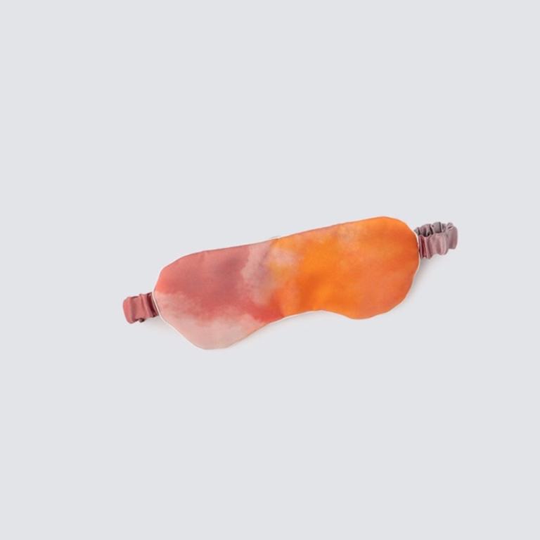 渡假風情款 水彩紋純蠶絲眼罩