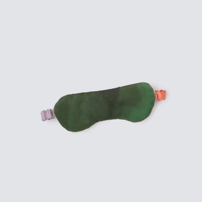 渡假風情款 水彩紋純蠶絲眼罩