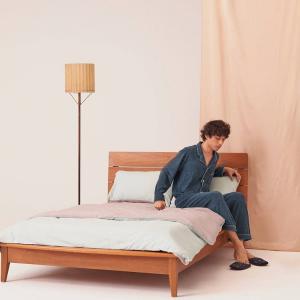 絨棉襯衫長袖睡衣_綠松色