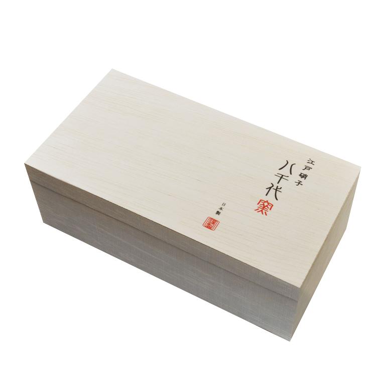 東洋佐佐木 日本八千代窯 江戶硝子 手工色線金箔冷酒杯 木盒組-花月見