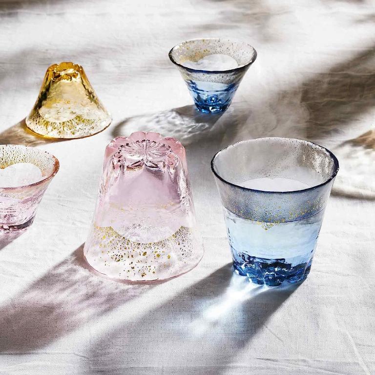 東洋佐佐木 櫻花金箔 耐熱燒酒杯270ml-粉金