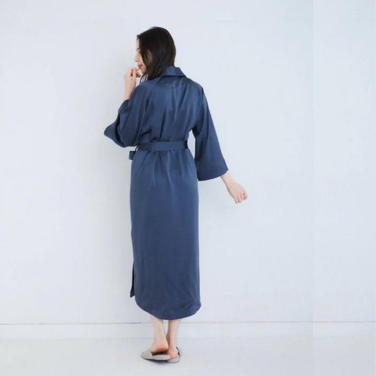 純蠶絲睡袍