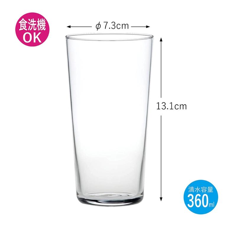 東洋佐佐木 薄型玻璃高球杯360ml對杯二入組