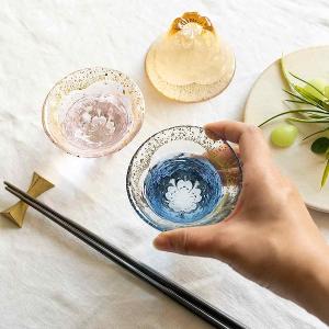 東洋佐佐木 櫻花金箔 耐熱燒酒杯80ml