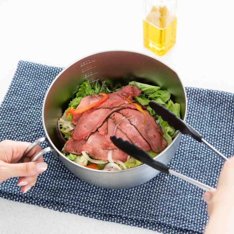 leye 不鏽鋼手持刻度料理盆 3L