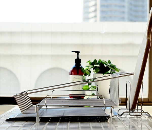 leye 不鏽鋼餐具置物瀝水架 長型