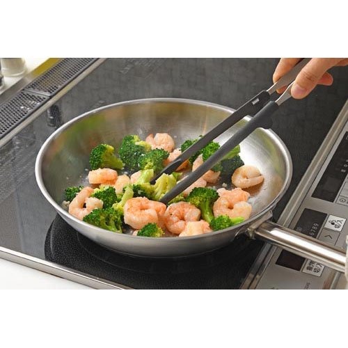 leye 耐熱尼龍 料理食物筷夾 細長食物夾 28cm 拌炒夾 