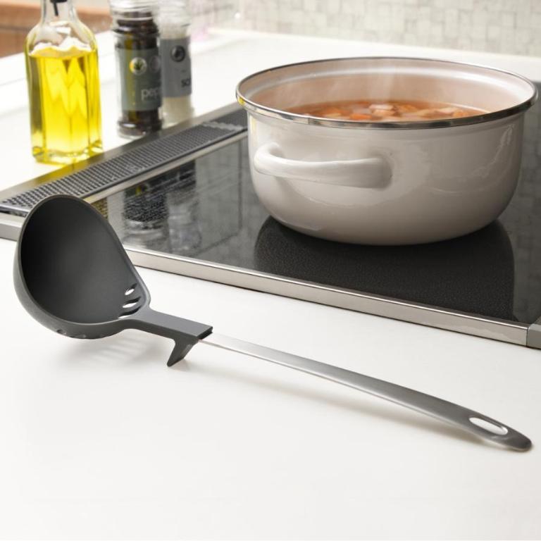 leye 耐熱尼龍 丸型撈物瀝水湯勺 28cm