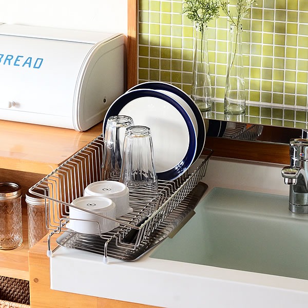 leye 不鏽鋼餐具置物瀝水架 長型