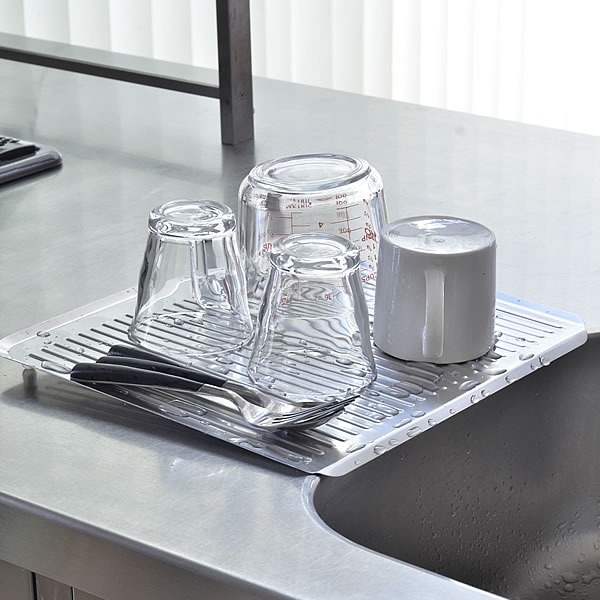 leye 不鏽鋼餐具置物瀝水架 方形