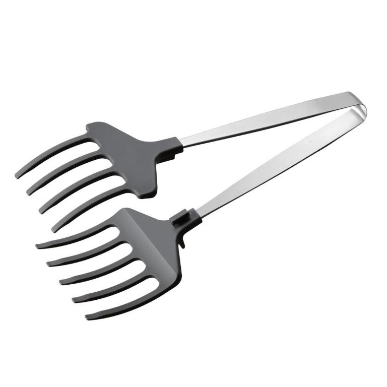 leye 耐熱尼龍 叉型料理夾 烤魚夾 料理夾 26.5cm