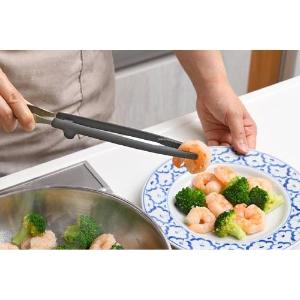 leye 耐熱尼龍 料理食物筷夾 細長食物夾 28cm 拌炒夾 