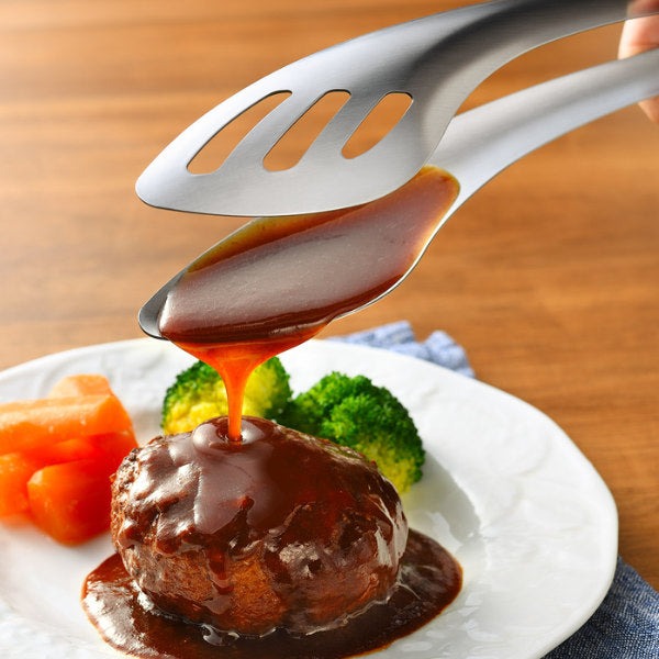 leye Gassiri Tong 可舀汁不鏽鋼食物夾 25.7cm