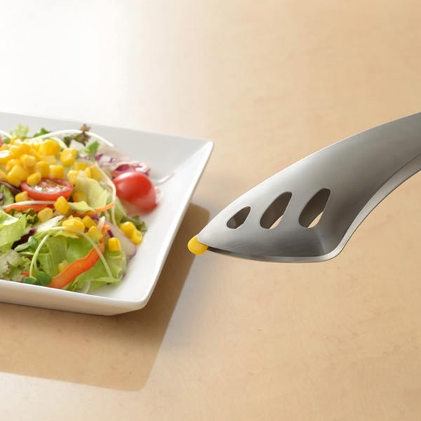 leye 不鏽鋼瀝乾短食物夾 21cm