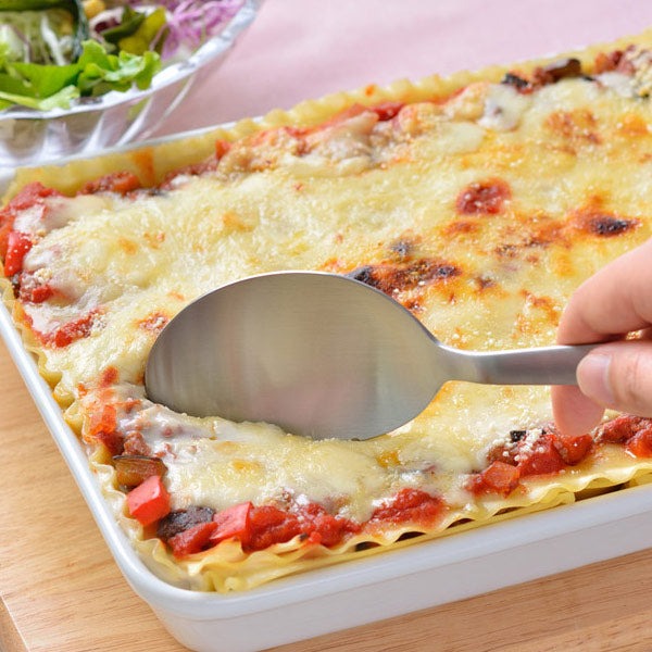 leye 不鏽鋼切割分菜湯匙 21cm