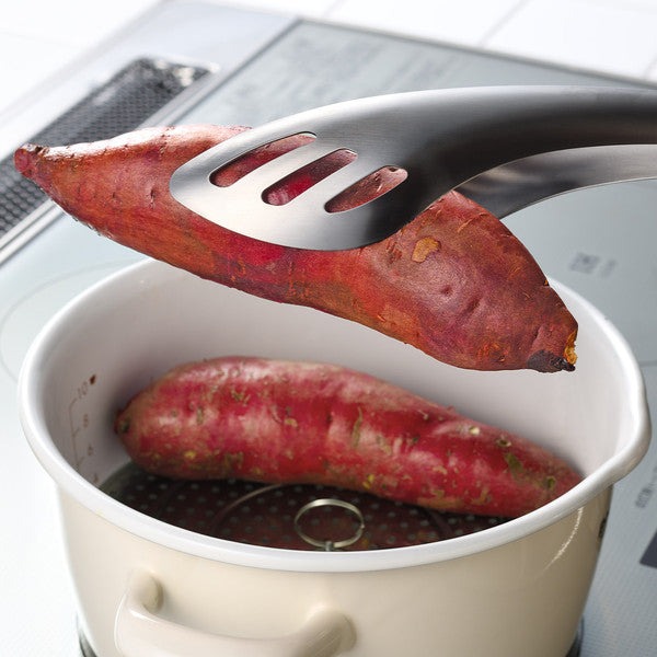 leye Gassiri Tong 可舀汁不鏽鋼食物夾 25.7cm