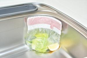 吸盤式 可開關水槽廚餘收納袋架