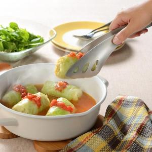 leye 不鏽鋼瀝乾短食物夾 21cm