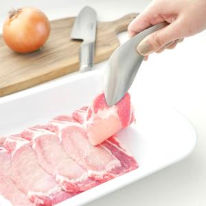 leye 不鏽鋼食物夾 不沾手 料理輔助夾-短柄手掌夾