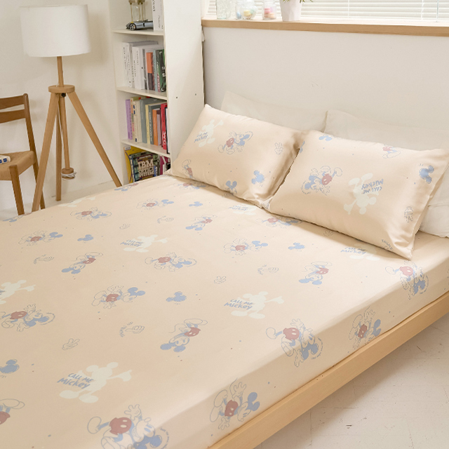 迪士尼米奇100%天絲萊賽爾纖維寢具-兩用被套/薄被套/床包枕套組