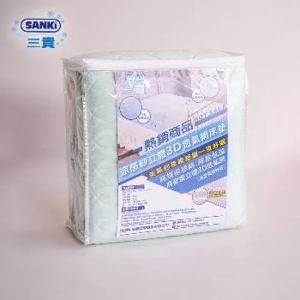 日本SANKi 涼感紗立體3D透氣網床墊雙人 (150*186)