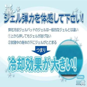 日本SANKi 3D網雪花紫固態凝膠冰涼墊1床2枕