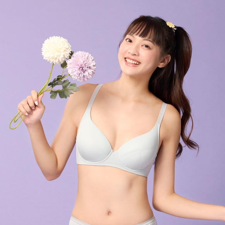 嬪婷-FTC系列大罩杯 D-F罩杯內衣(柔霧灰綠)
