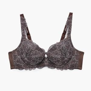 莎露-奢華系列D-E罩杯內衣(麝香褐)