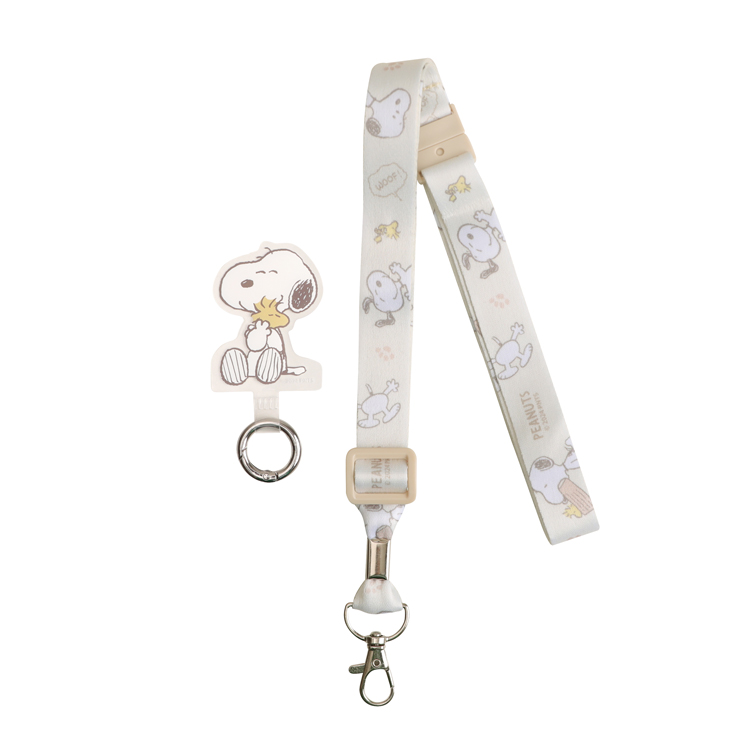 Peanuts史努比手機夾片掛繩組