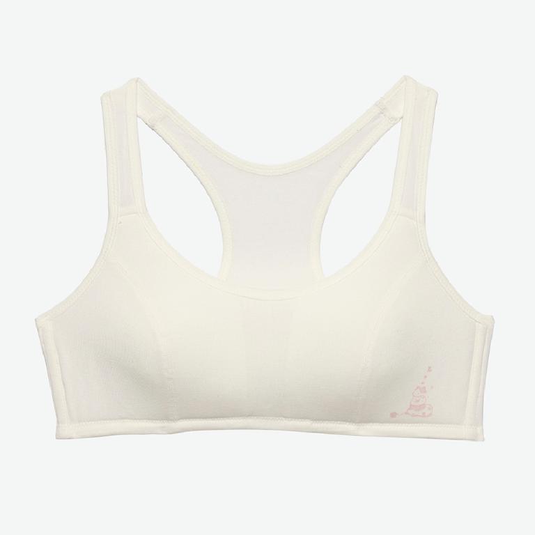 嬪婷-學生系列-Q萌牛奶 AA70-75罩杯第二階段內衣(小米白) 