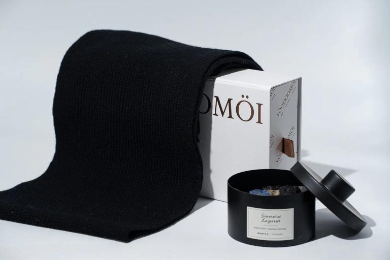 嚴選羊毛圍巾 黑色