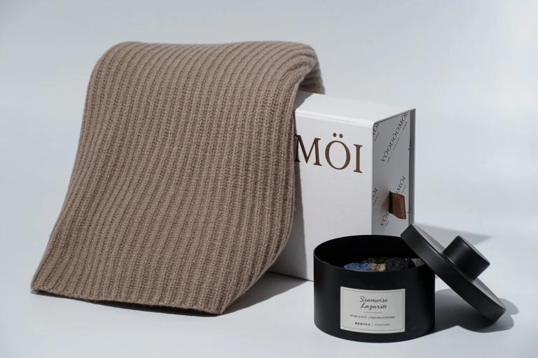 嚴選羊毛圍巾 燕麥