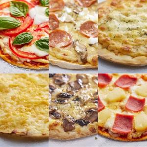 曼曼啃 經典人氣6入禮盒組 (瑪格麗特x1、經典夏威夷x1、曼曼起司x1、明太子起司x1、慕尼黑香腸x1、白醬野菇x1、PIZZA刀)